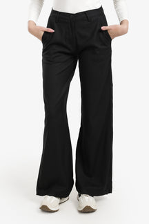 Wide-Leg Straight Cut Pants