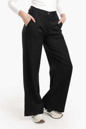 Wide-Leg Straight Cut Pants