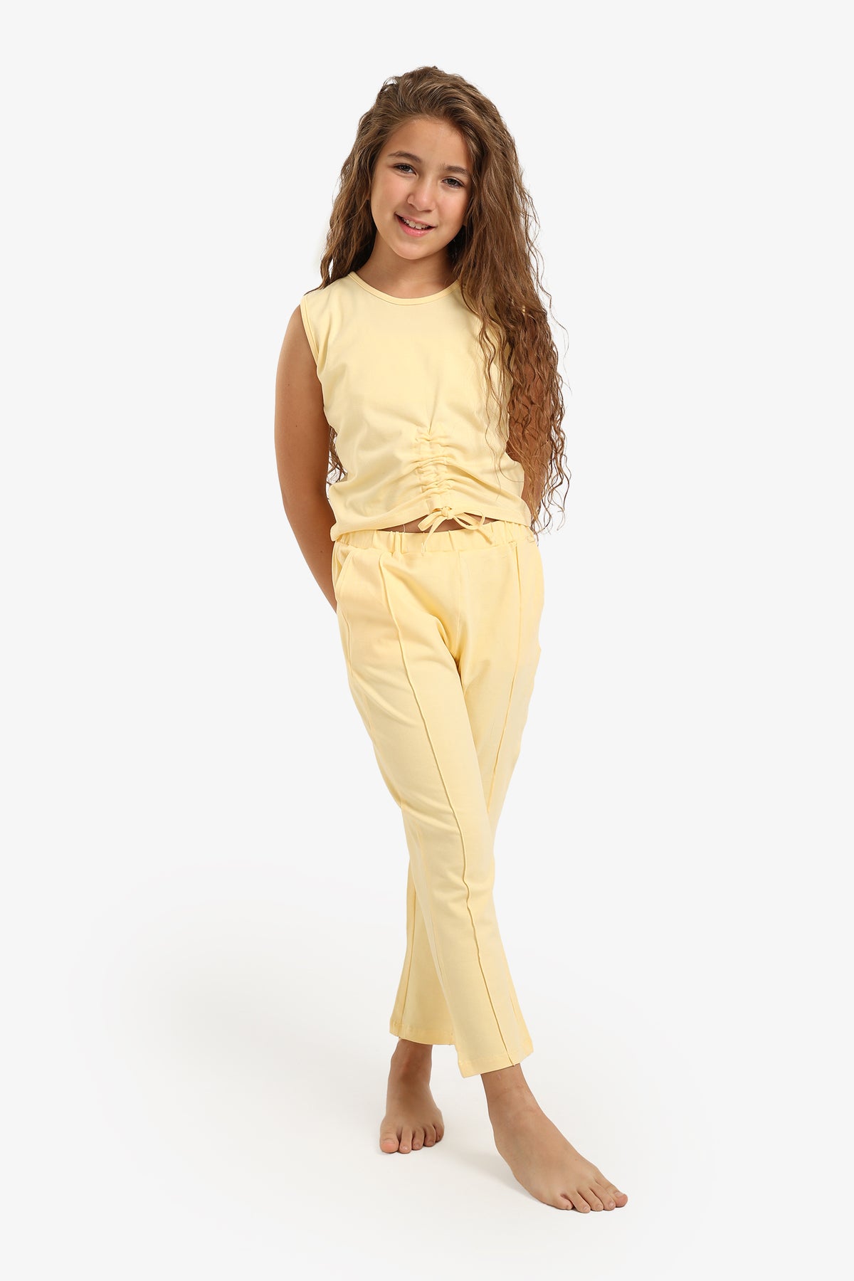 Girly Yellow Pyjama Set