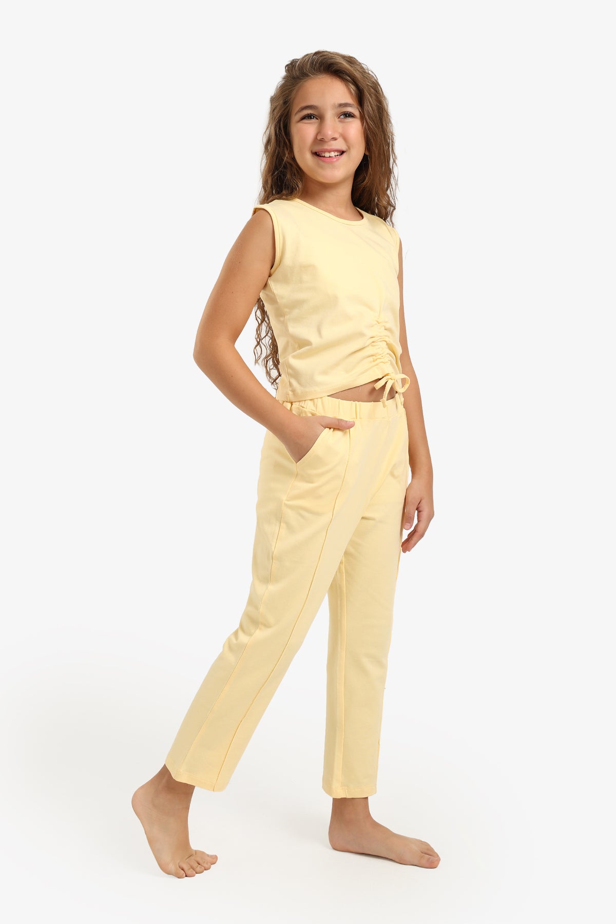 Girly Yellow Pyjama Set