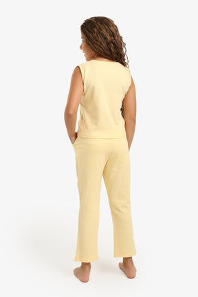 Girly Yellow Pyjama Set