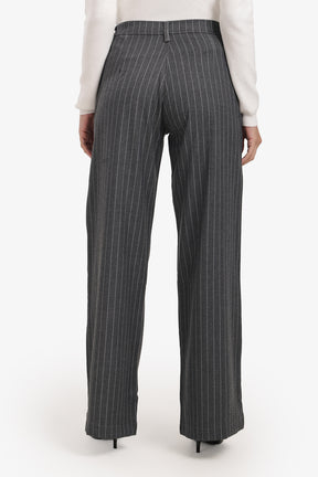 Striped Wide-Leg Pants