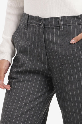 Striped Wide-Leg Pants