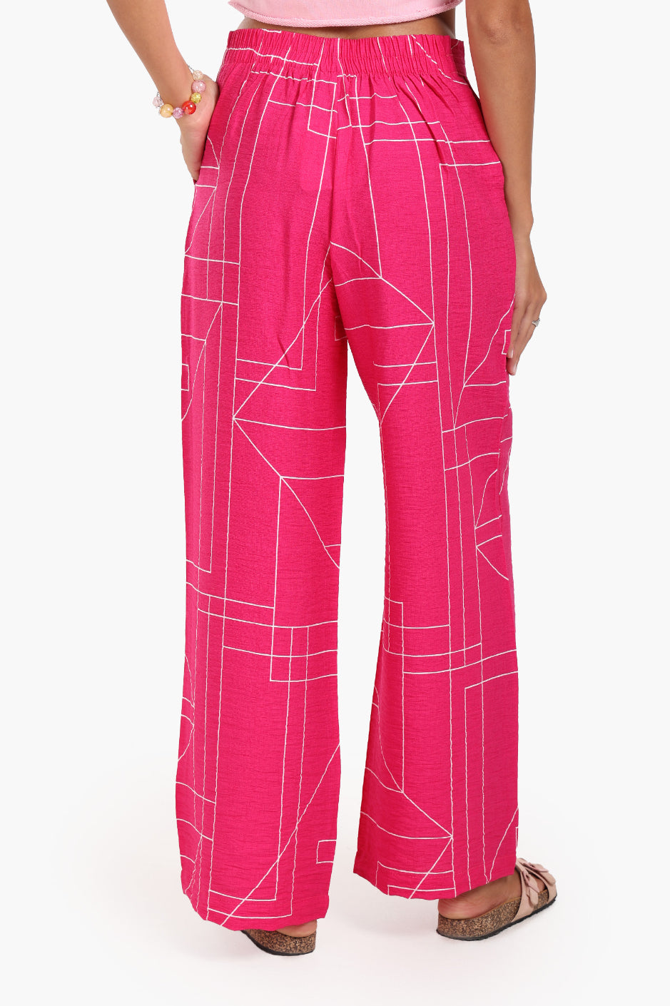 Lounge Pants with Geometric Pattern