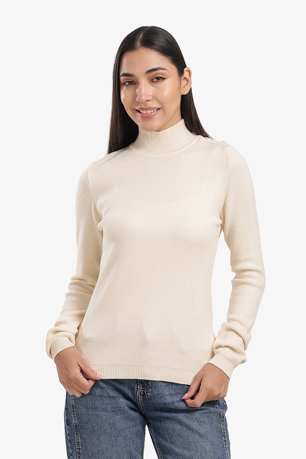 High-Neck Pullover