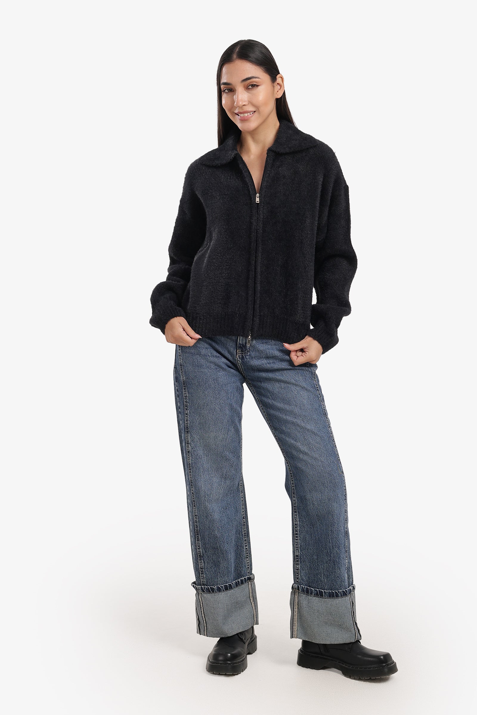 Zip-Up Closure Jacket