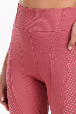 Textured High-Waist Sports Pants
