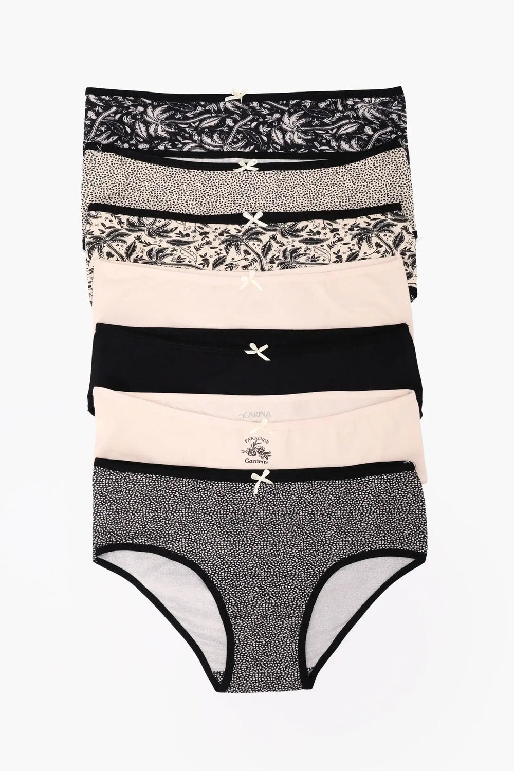 Pack of 7 Colored Brief Panties