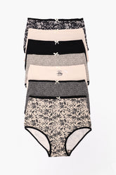 Pack of 7 Colored Full Brief Panties
