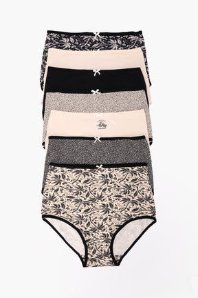 Pack of 7 Colored Full Brief Panties