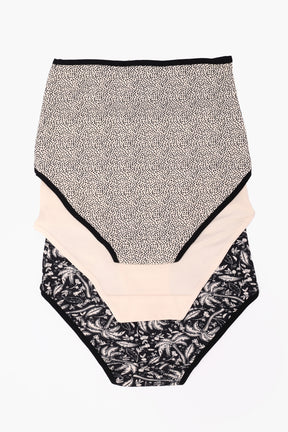 Pack of 3 Colored Full Brief Panties