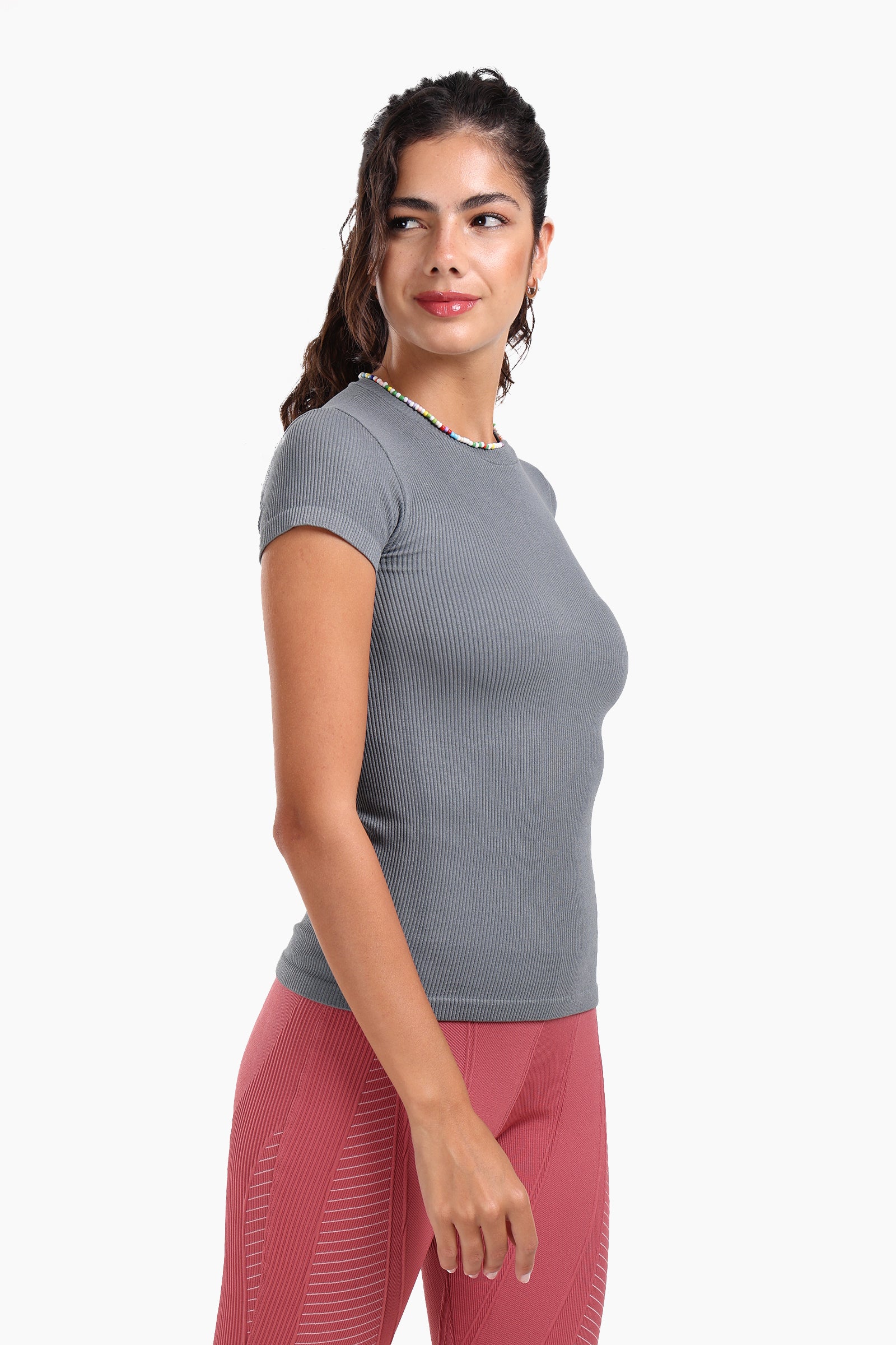 Slim Fit Ribbed Top