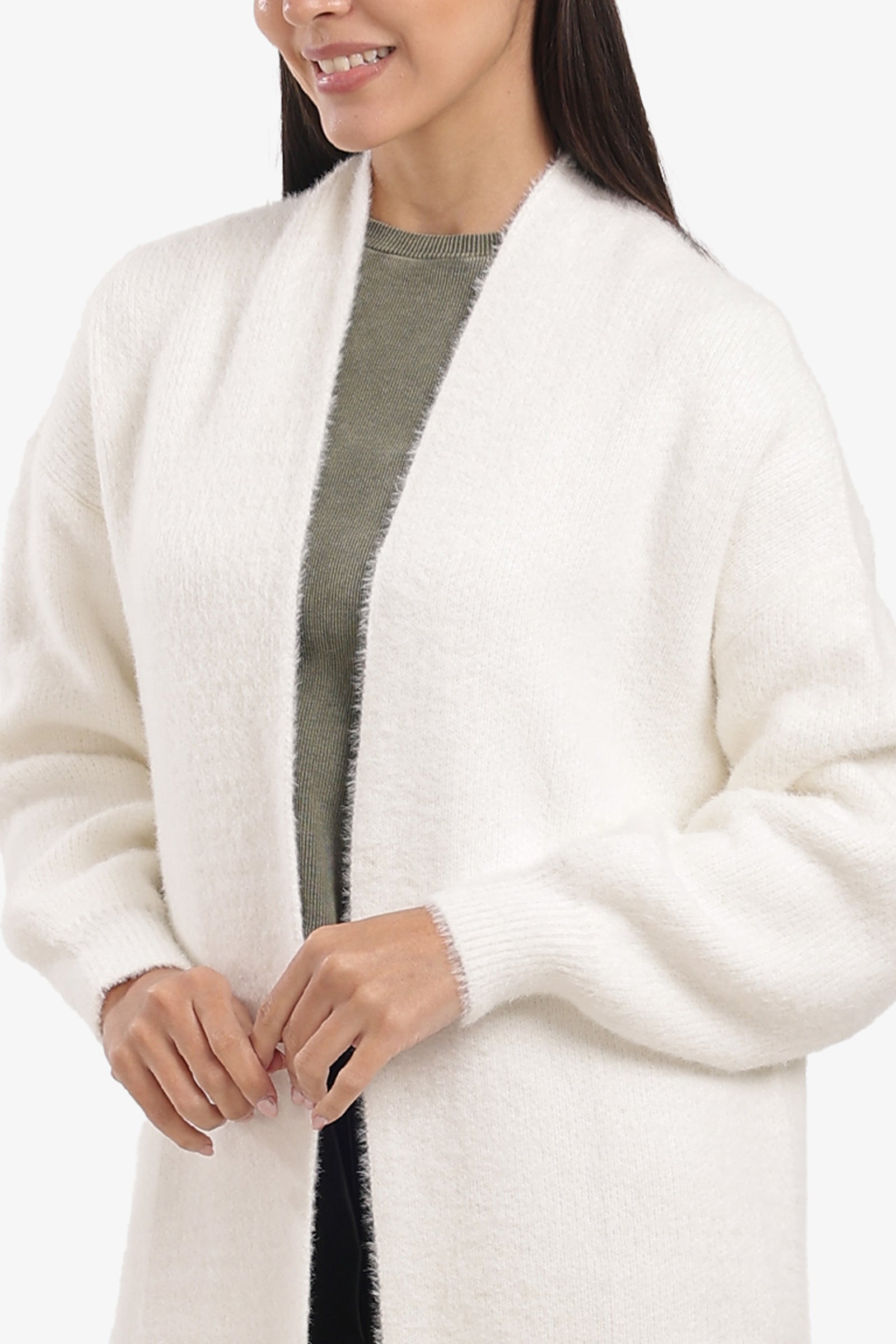 Open Neckline Cardigan