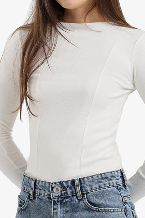 Slim Boat Neck Top
