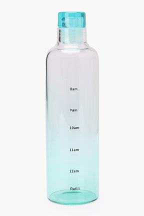 Glass Bottle with Time Markings