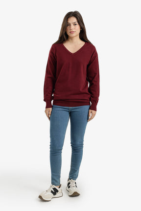 V-Neck Knit Pullover