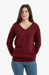 V-Neck Knit Pullover