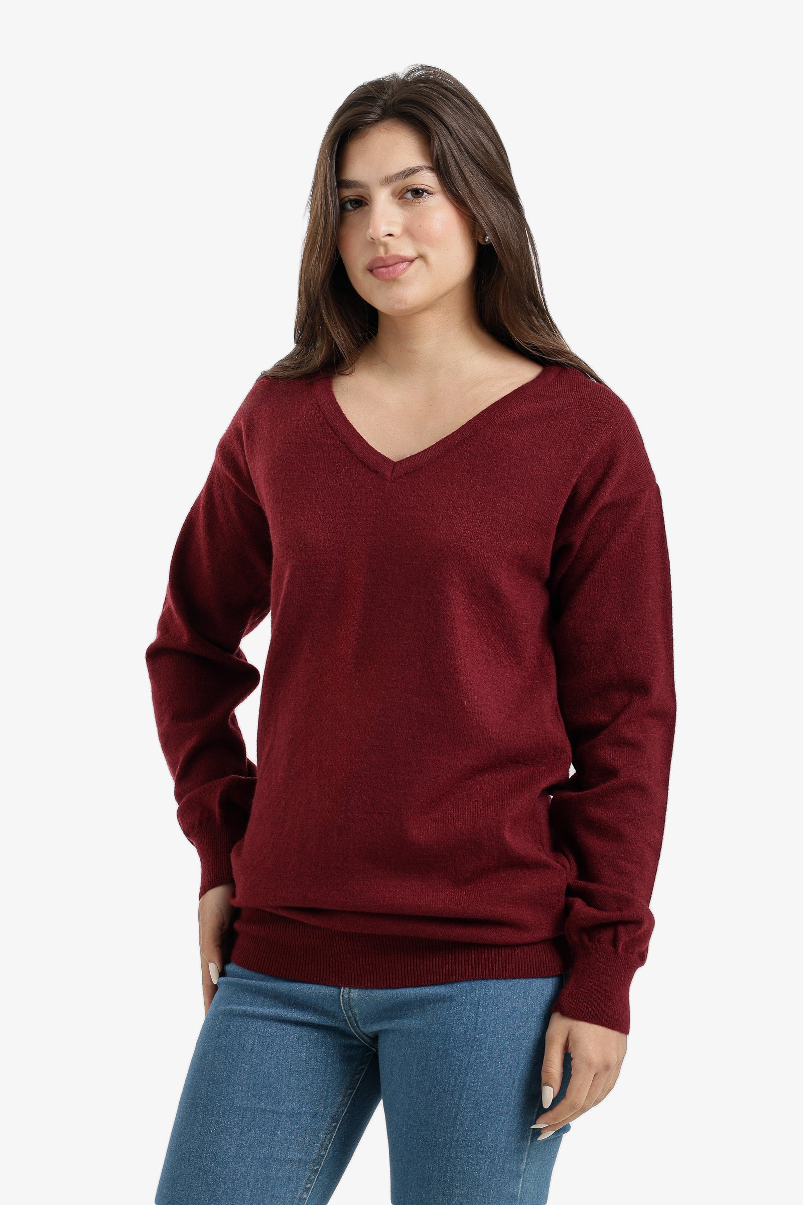 V-Neck Knit Pullover