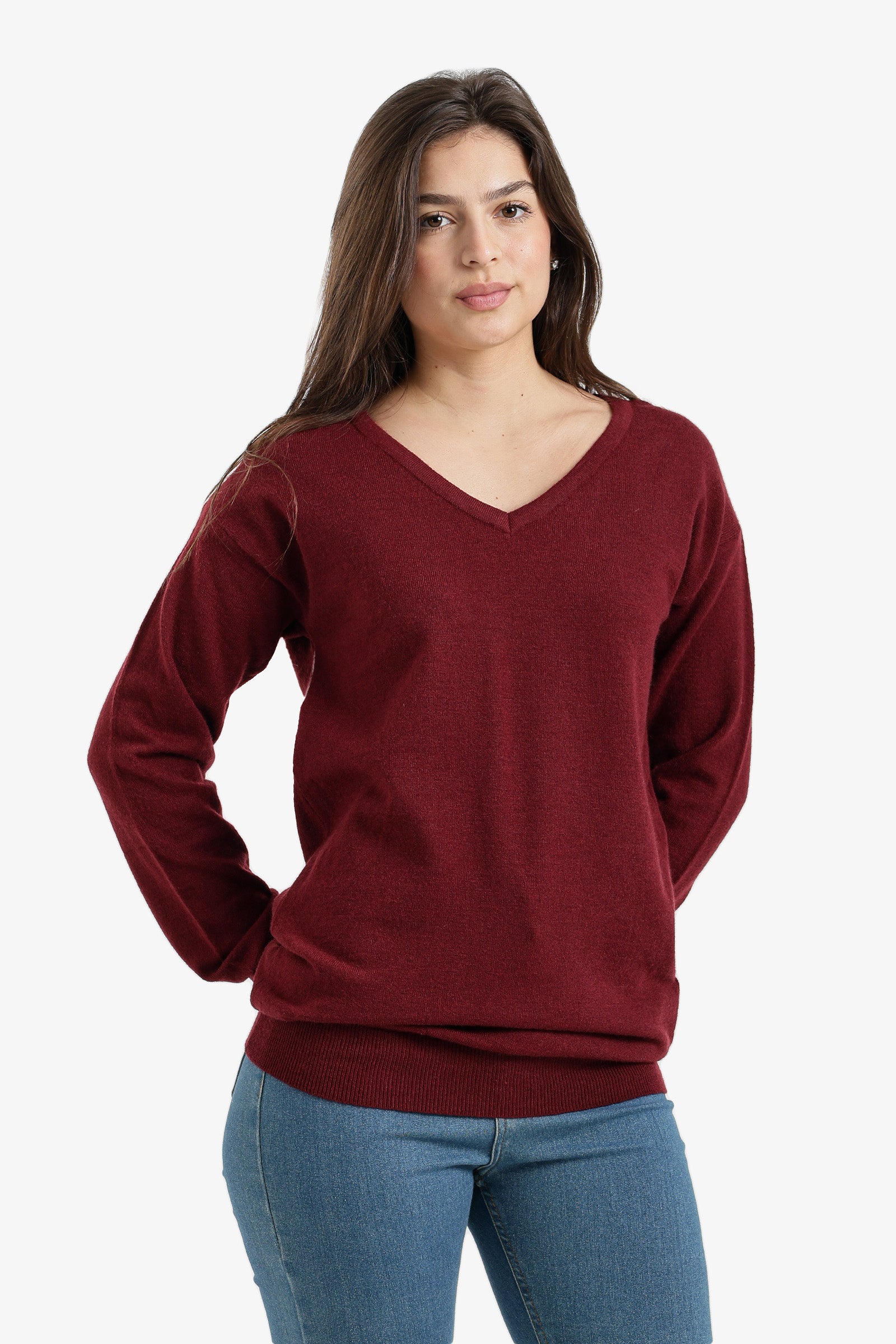 V-Neck Knit Pullover
