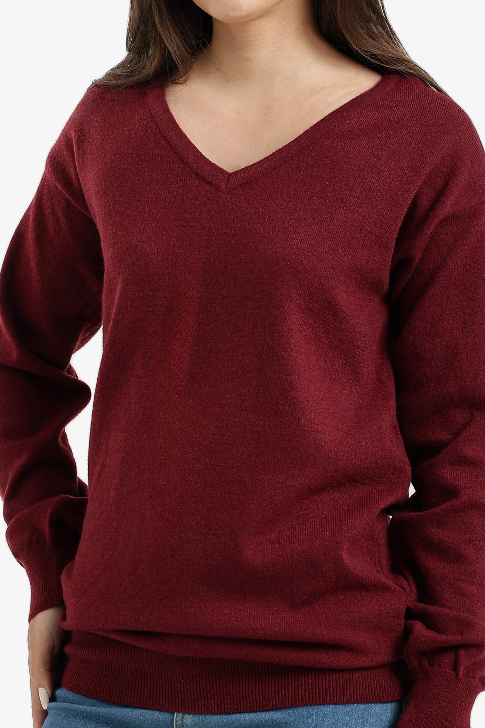 V-Neck Knit Pullover