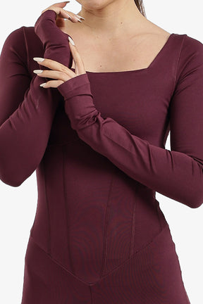 Square-Neck Jumpsuit