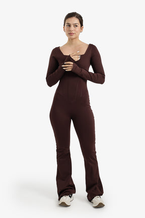 Square-Neck Jumpsuit