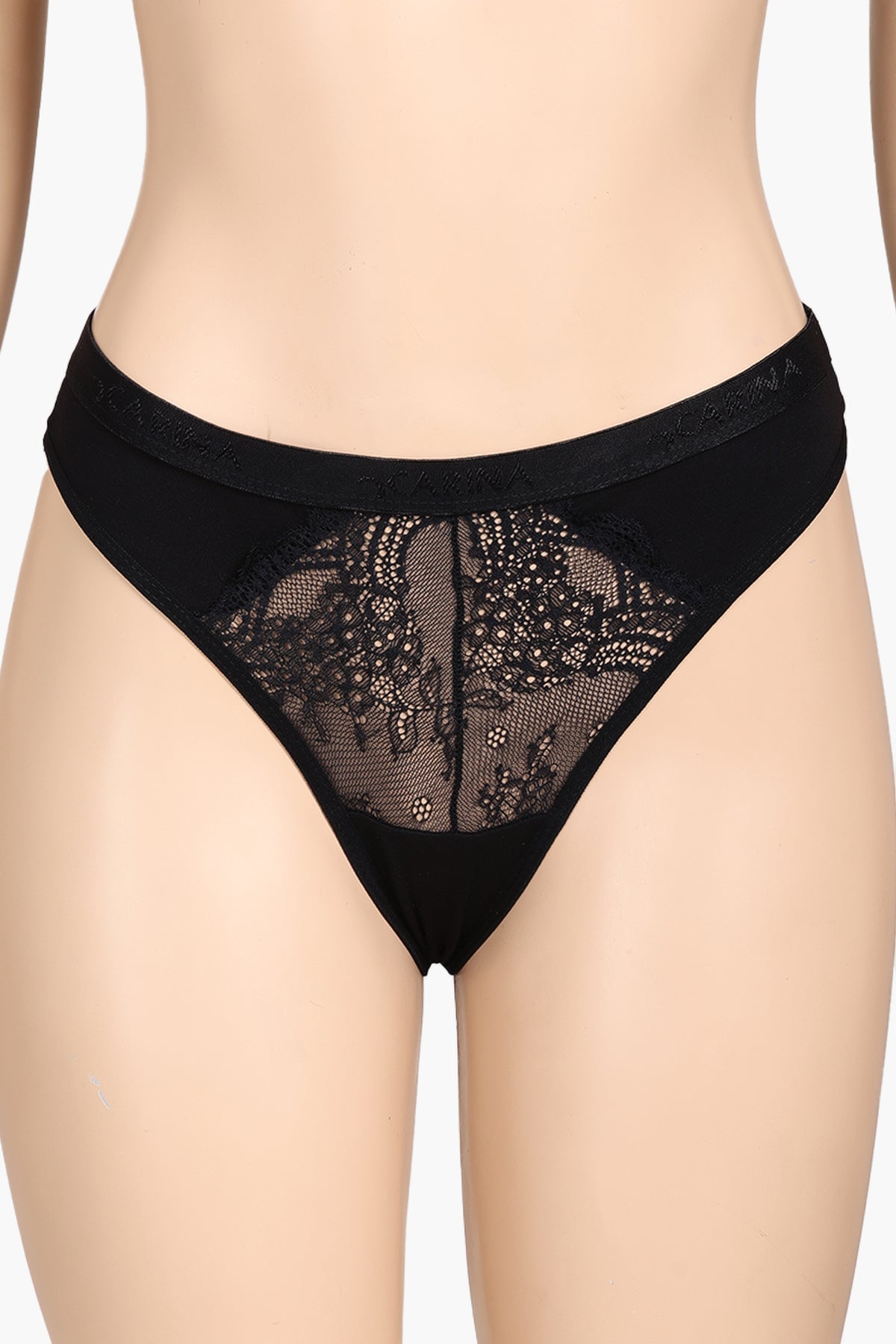Cotton Lace Detail Thong