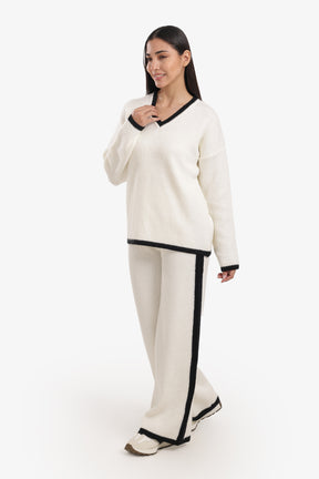 Contrast Trim Lounge Set