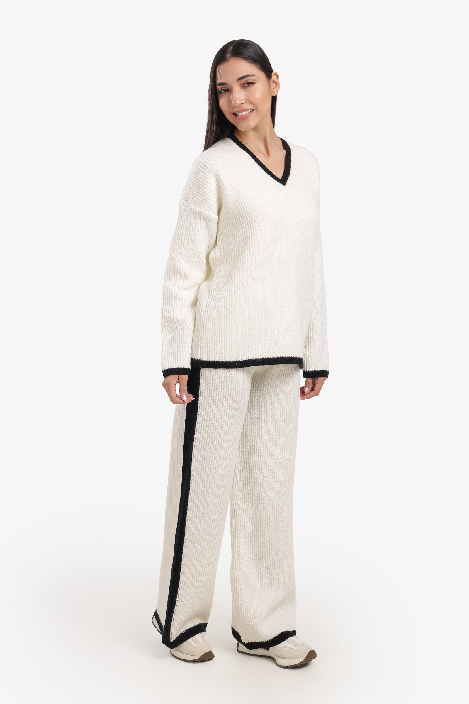 Contrast Trim Lounge Set