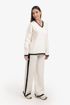 Contrast Trim Lounge Set
