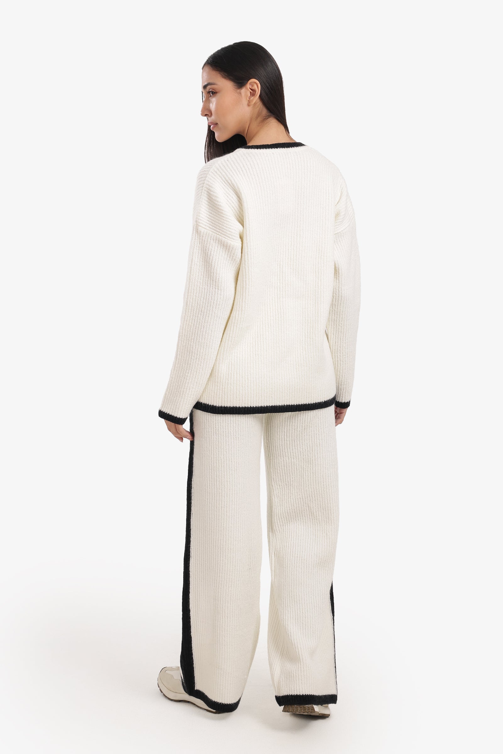 Contrast Trim Lounge Set