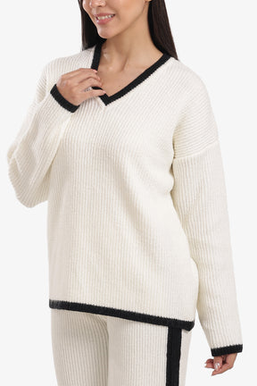 Contrast Trim Lounge Set