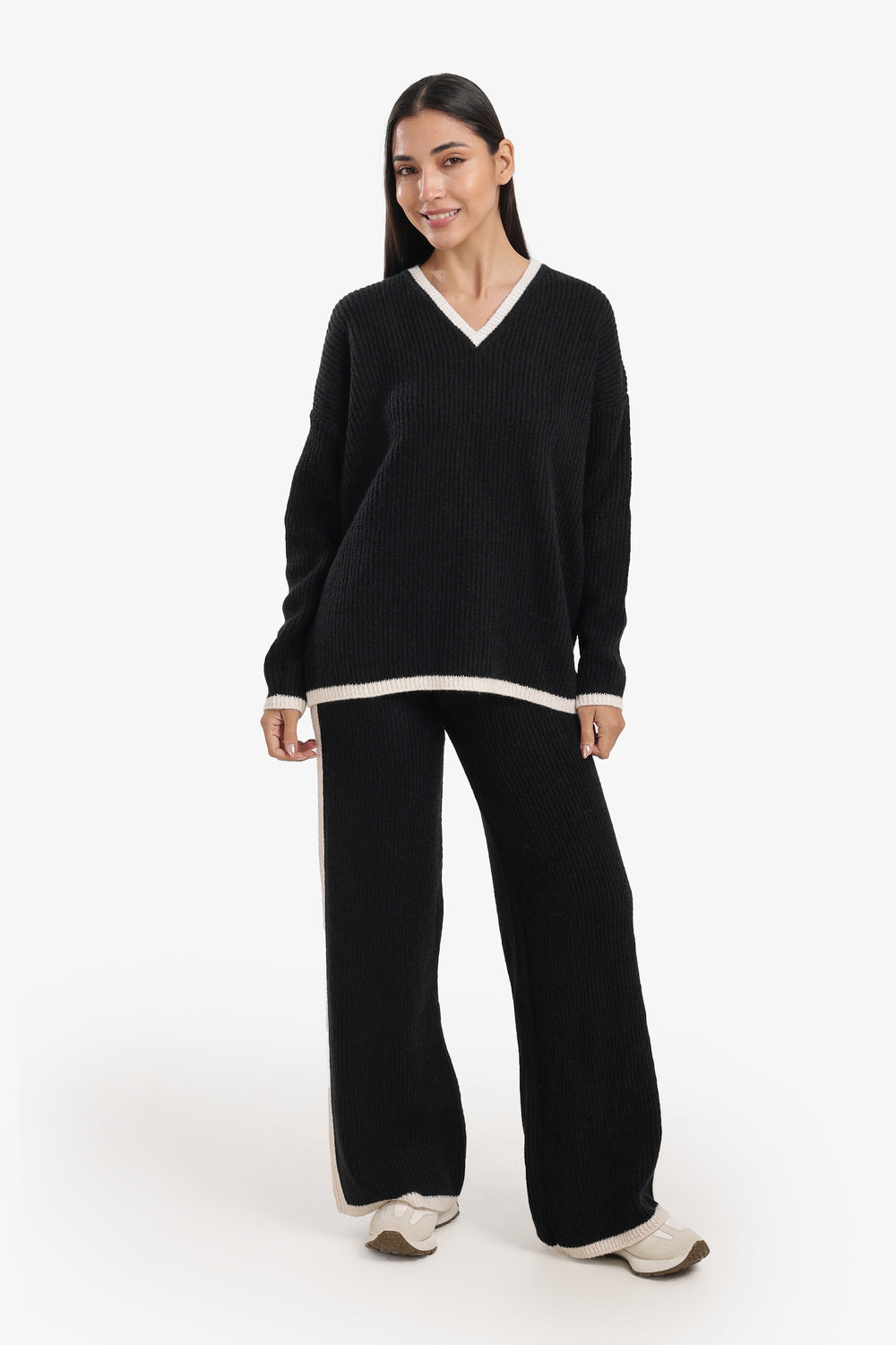 Contrast Trim Lounge Set