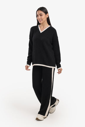 Contrast Trim Lounge Set
