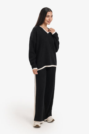 Contrast Trim Lounge Set