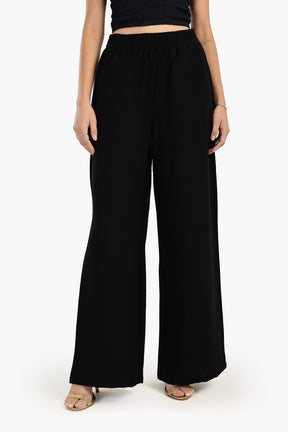 Relaxed Fit Solid Pants