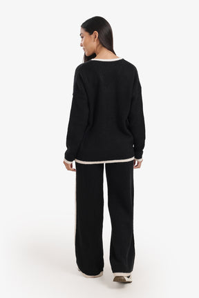 Contrast Trim Lounge Set