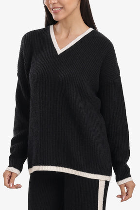 Contrast Trim Lounge Set