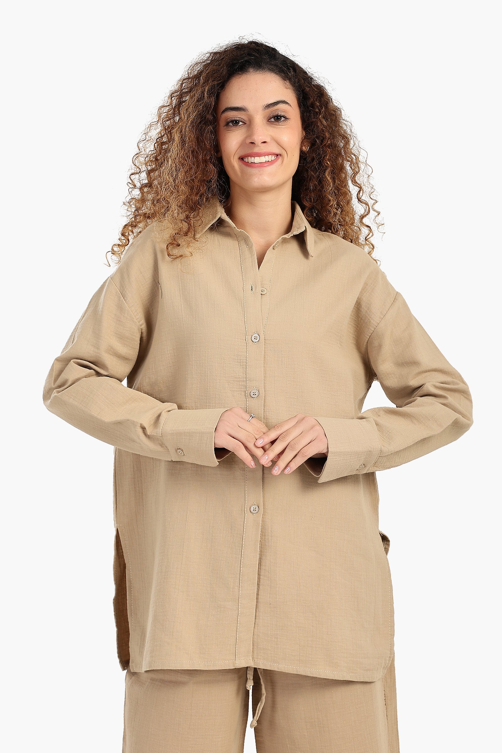 Button-Up Lounge Shirt