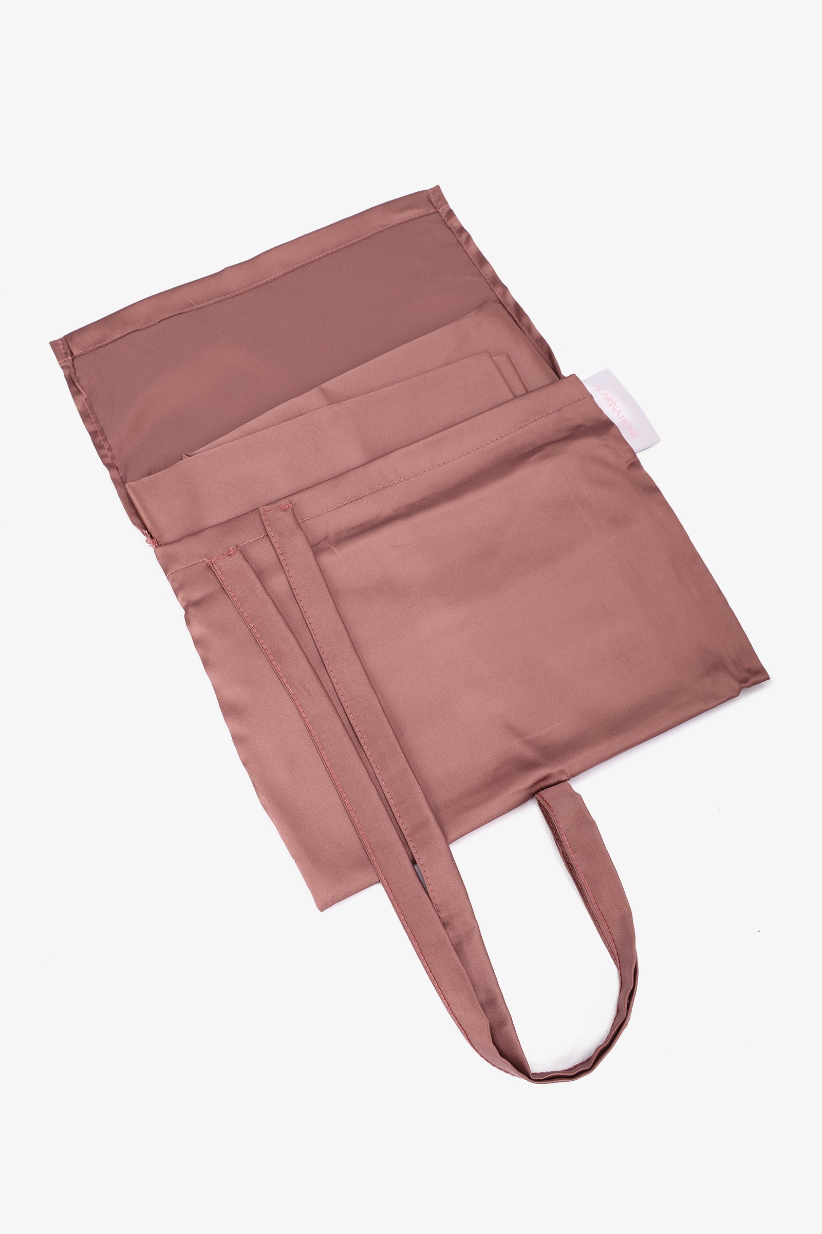 غطاء مخدة ساتين + حافظة