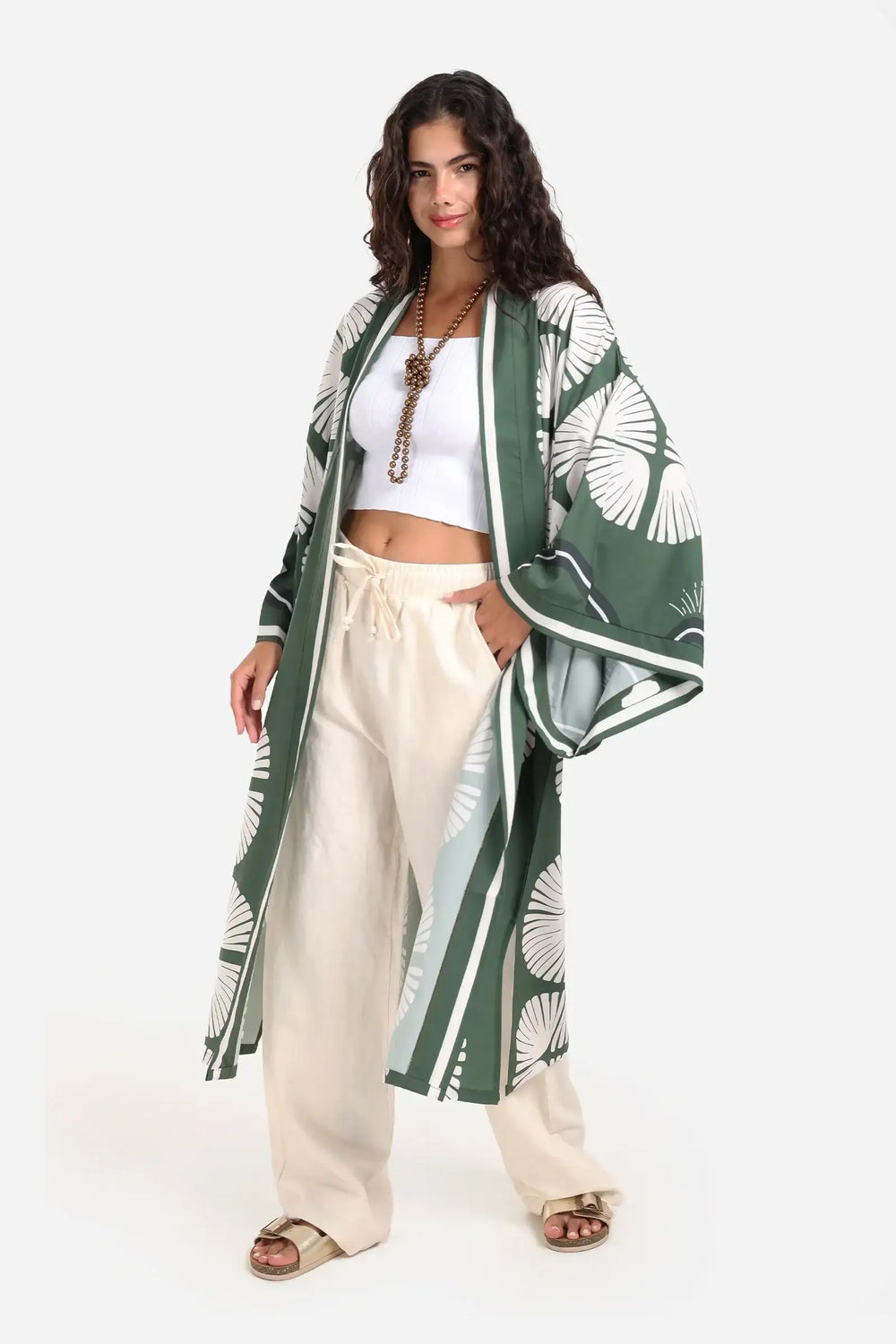 Printed Beach Kimono