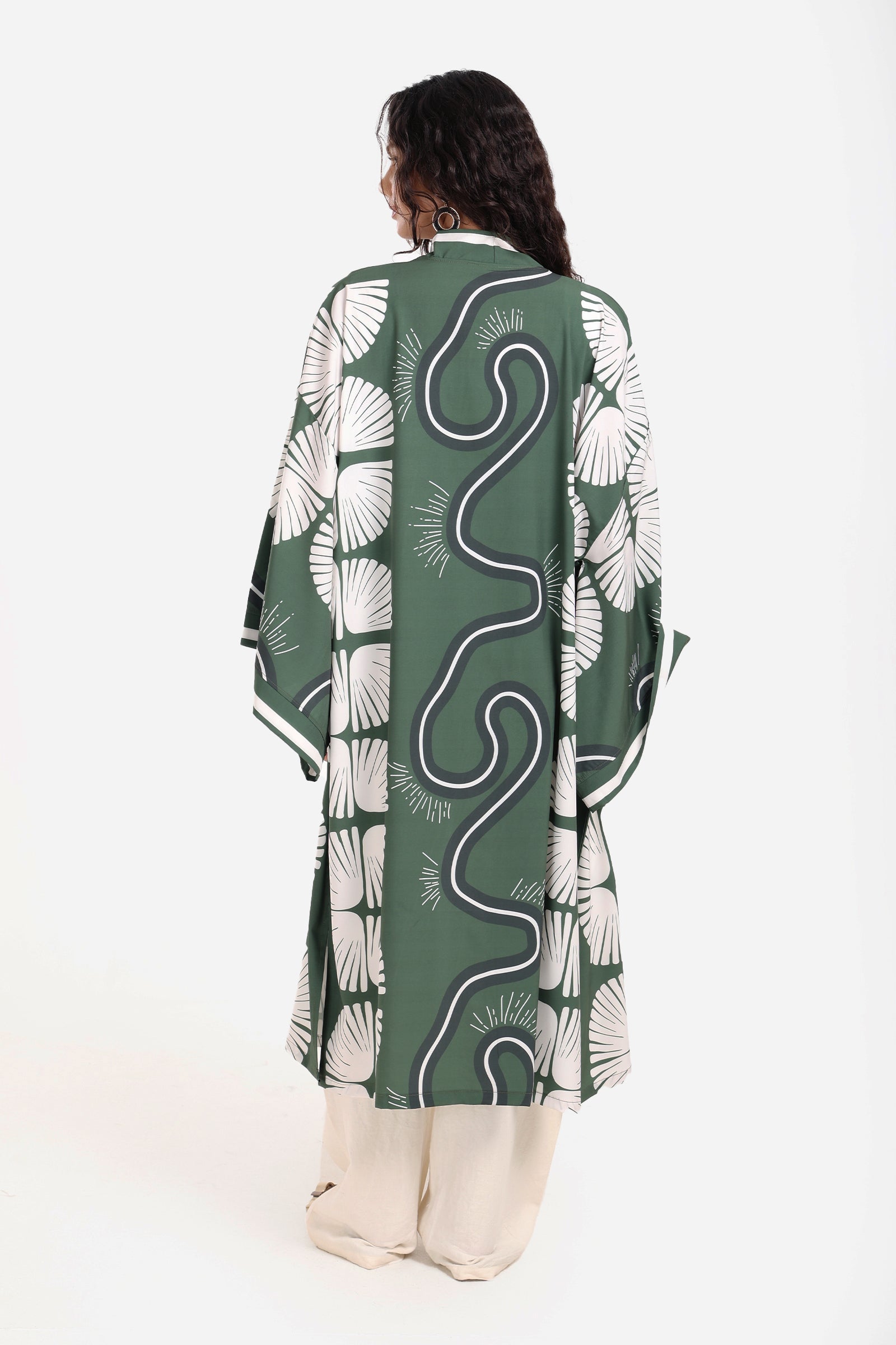 Printed Beach Kimono