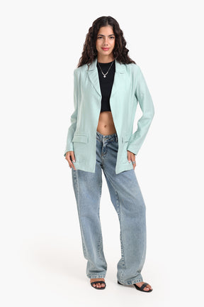 Oversized Notch Collar Blazer