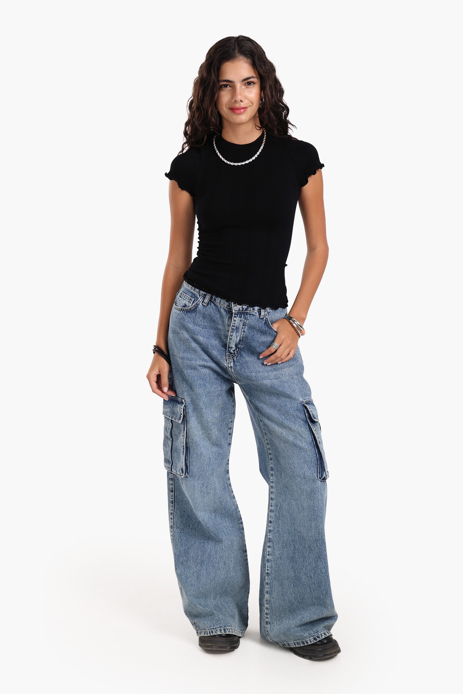 Seamless Ribbed Slim Fit Top