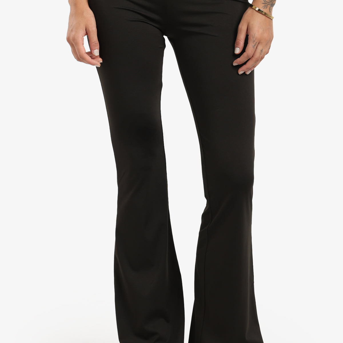 Black High Rise Flare Pants | Carina Wear