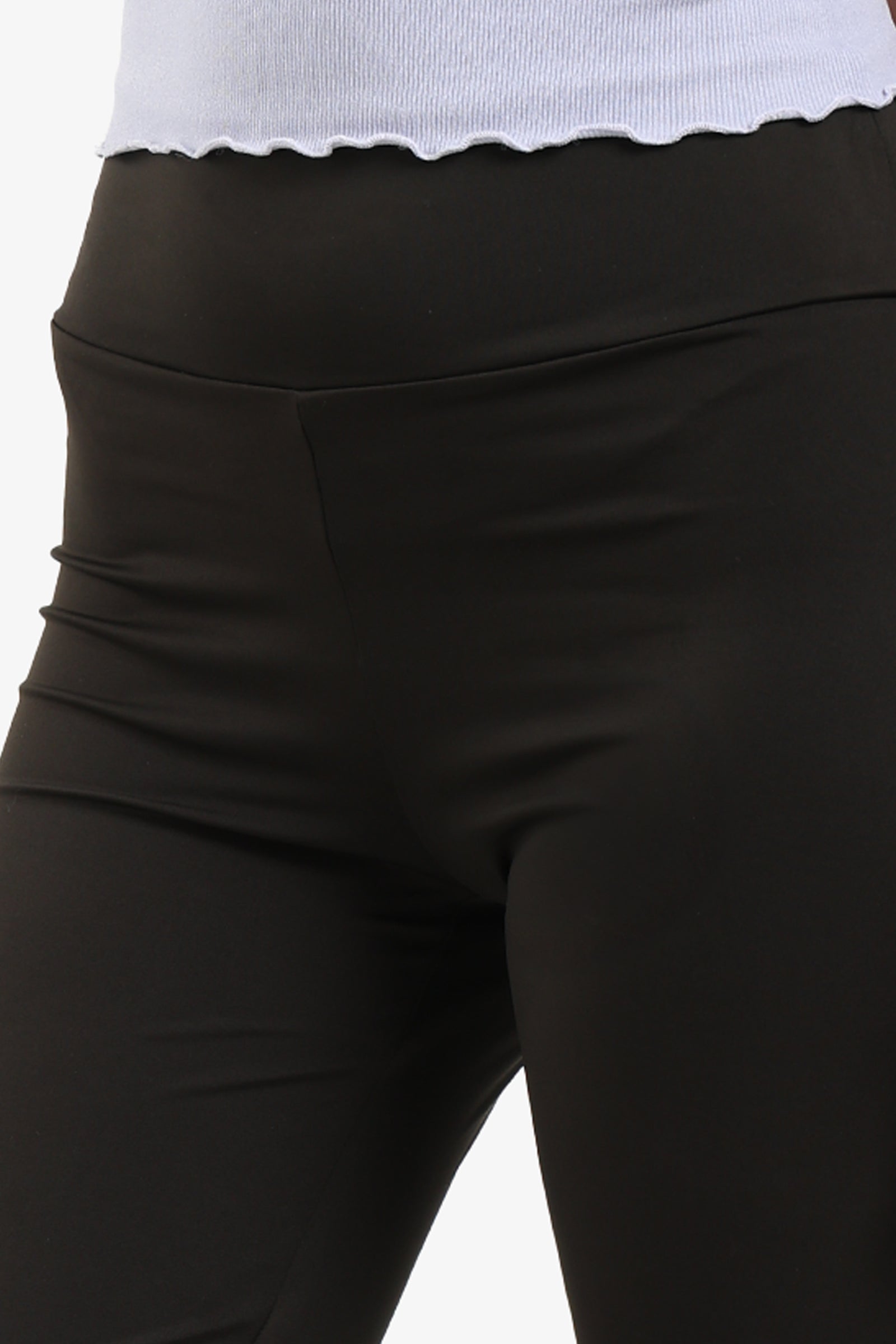 Black High Rise Flare Pants