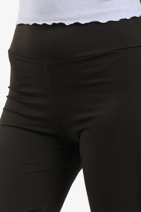 Black High Rise Flare Pants