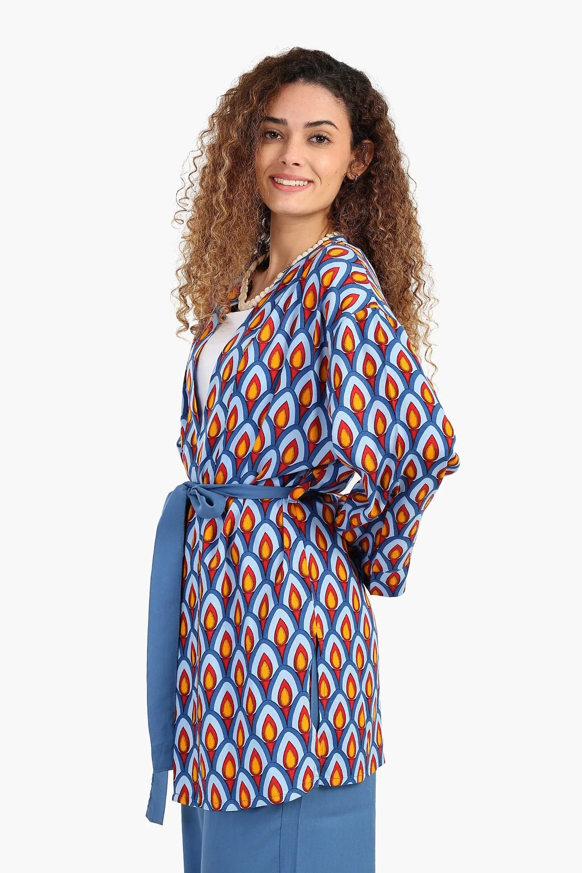 Peacock Pattern Kimono