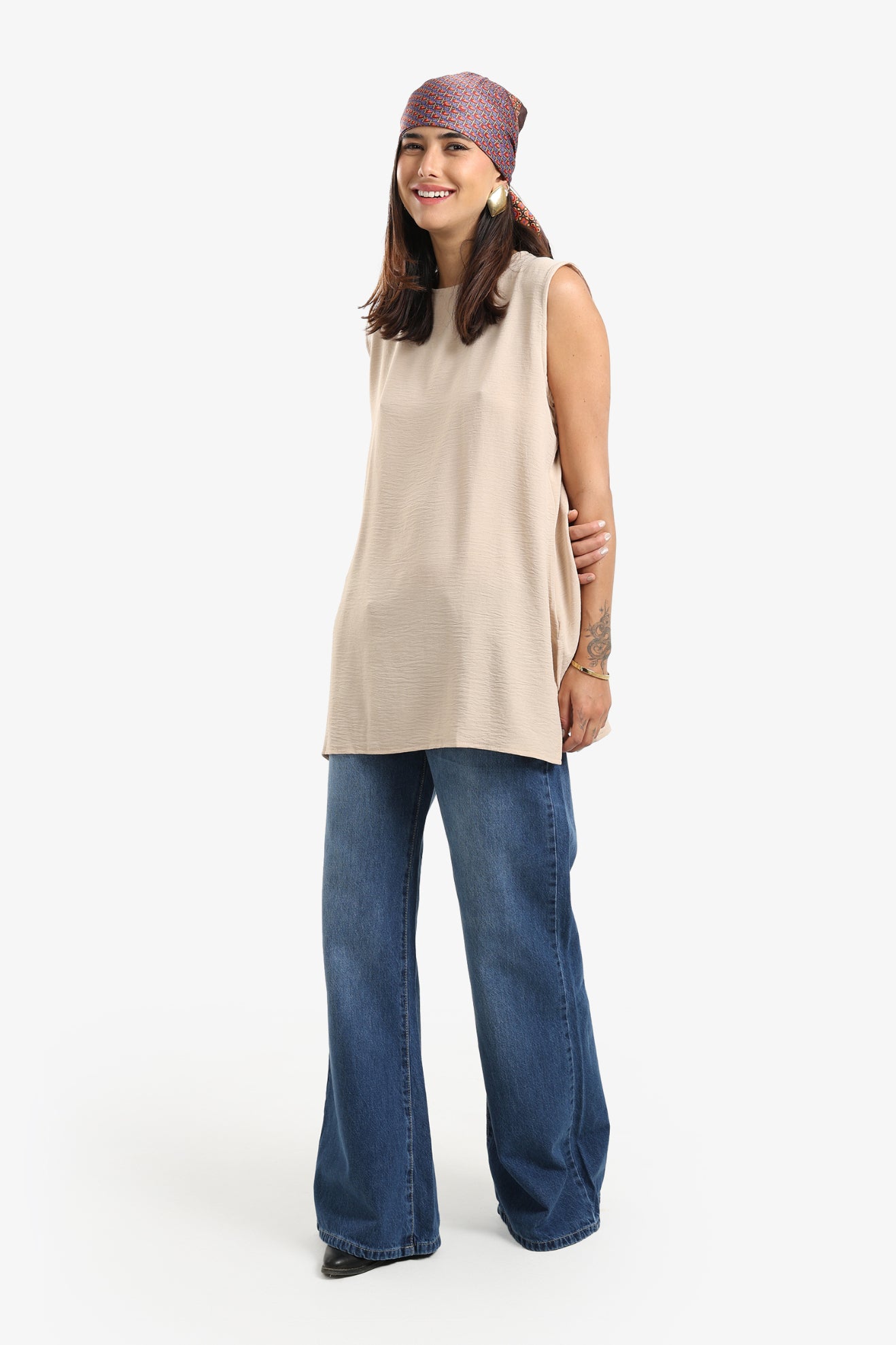 Relaxed Fit Basic Blouse