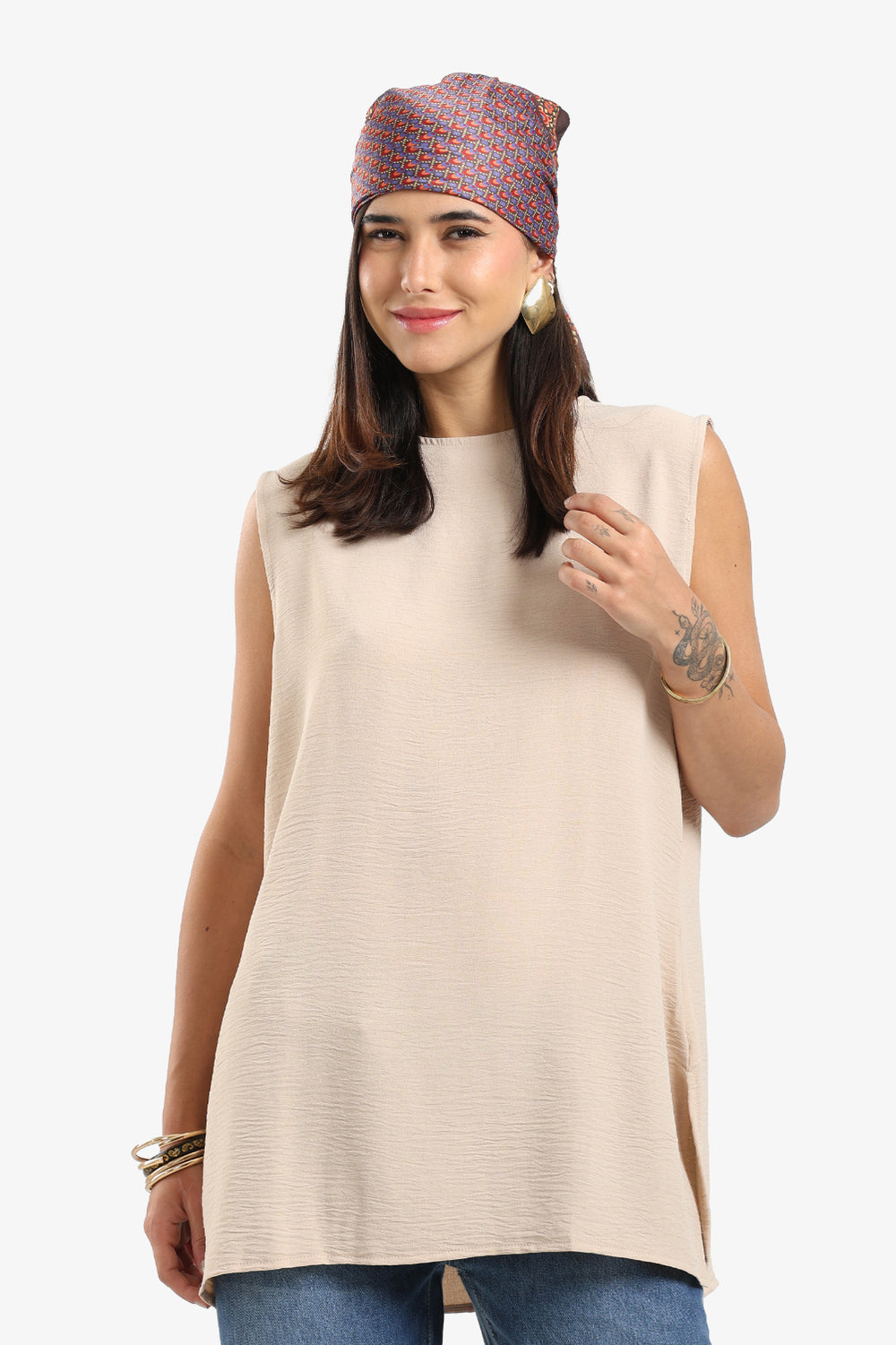 Relaxed Fit Basic Blouse